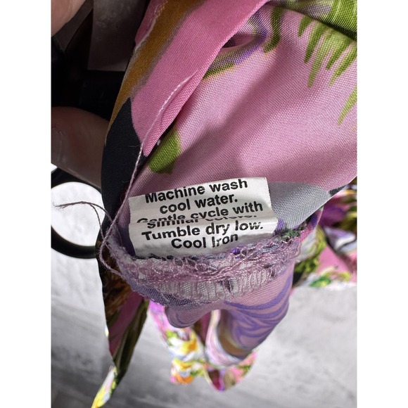 King Kameha Hawaiian Shirt Mens Large Pink Toucan Tropical Button Up Casual - Picture 10 of 10